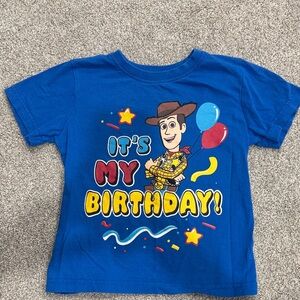 Disney Blue Toy Story Birthday T-Shirt